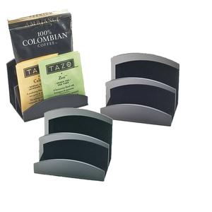 Cal-Mil 399-13 Classic 4" x 3" x 3.25"H Black Acrylic Packet Organizer