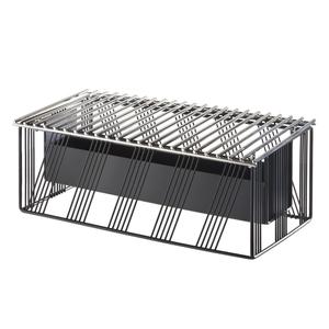 Cal-Mil 4107-13 Portland 19.75in x 10in x 5.75"H Black Wire Chafing Dish Stand 