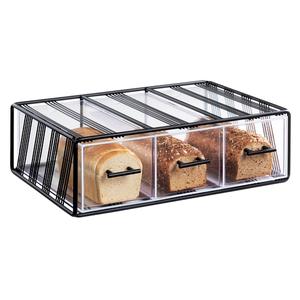 Cal-Mil 4119-13 Portland 22.25in x 14.75in x 7"H Clear Acrylic Bread Display 