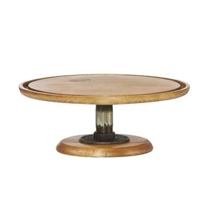 Cal-Mil 4310-5-99 Madera 12.75in Dia. x 5"H Rustic Pine Cake Stand 