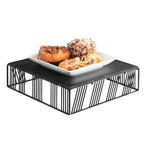 Cal-Mil 432-3-13 Portland 12in x 12in x 3.25"H Black Wire Display Riser 