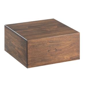 Cal-Mil 432-6-78 Mid-Century 12in x 12in x 6.25"H Walnut Display Riser 