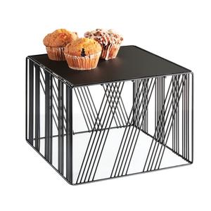 Cal-Mil 432-9-13 Portland 12in x 12in x 9"H Black Wire Display Riser 