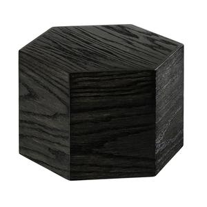 Cal-Mil 435-8-87 Cinderwood 12" Dia. x 8"H Dark Oak Hexagon Display Riser