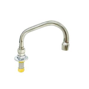 Fisher 45691 Stainless Steel Deck-Mount Faucet with 12in Swing Spout 