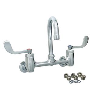 Fisher 47320 8in Backsplash Faucet with 6in Gooseneck Spout & EZ-Install 