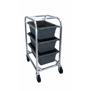 Channel Manufacturing 503LA 19" x 26" x 40.5" Welded Aluminum Bus Bin Cart