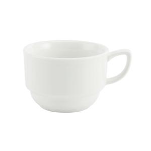 Mikasa Hospitality 5256227 Americana White Porcelain 7.5 oz. Coffee Cup - 3 Doz