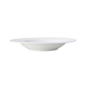 Mikasa Hospitality 5260250 Onda Soft White Vitrified Porcelain 10oz Wide Rim Soup Bowl 