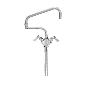 Fisher 52841 Deck-Mount Faucet with 10in Swing Spout & Swivel Stems 