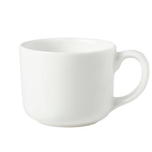 Mikasa Hospitality 5304710 Lola White Bone China 14.7oz Coffee Cup with Handle - 3dz 
