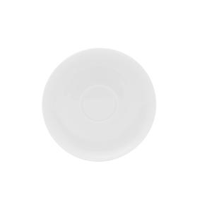 Mikasa Hospitality 5307410 Lola White Bone China 5.2" Dia. Espresso Saucer - 3 Doz