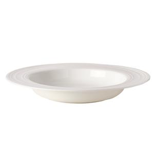 Mikasa Hospitality 5309147 Melinda White Bone China 34.1oz Deep Plate - 2dz 