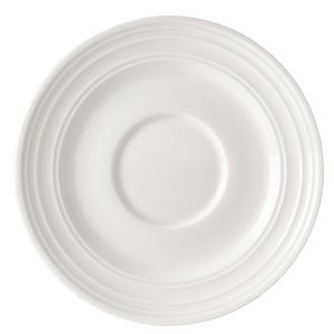 Mikasa Hospitality 5309153 Melinda White Bone China 6.2" Dia. Saucer - 2 Doz