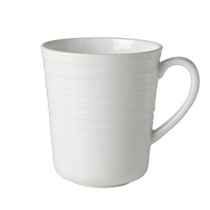Mikasa Hospitality 5313169 Melinda White Bone China 13.7oz Mug - 2dz 