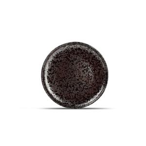 Mikasa Hospitality 5314576 F2D Black Porcelain 8.27in Dia. Coupe Plate - 16 Each 