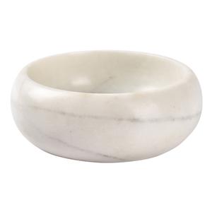 Mikasa Hospitality 5314812 Chic White Marble Finish Porcelain 13.5 oz. Bowl - 8 Each