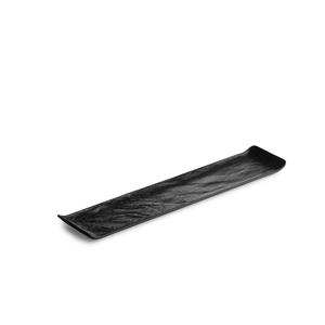 Mikasa Hospitality 5315170 Livelli Black Porcelain 18.1in x 3.9in Plate - 18 Each 