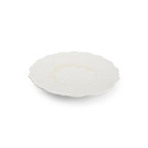 Mikasa Hospitality 5315220 Chic White Porcelain 11.4" Dia. Floret Plate - 1 Doz