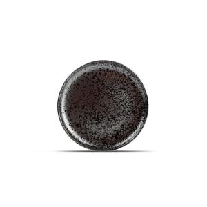 Mikasa Hospitality 5315395 F2D Black Porcelain 10.3" Dia. Coupe Plate - 16 Each