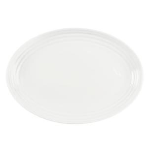 Mikasa Hospitality 5316003 Terrace White Bone China 10in x 7.2in Oval Platter - 16 Each 