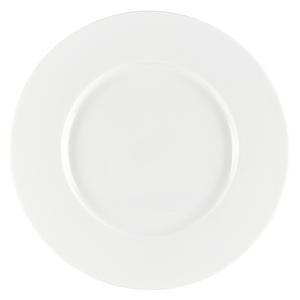 Mikasa Hospitality 5319393 Tendre White Bone China 9.2" Dia. Wide Rim Plate