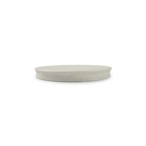 Mikasa Hospitality 5320803 Chic White Porcelain 8.66inx 8.66in x 0.79"H Platform Platter 