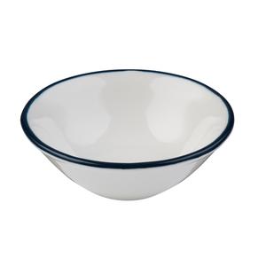 Mikasa Hospitality 5321437 ID Fine Modest Navy Fine China 14.2oz Bowl - 1dz 