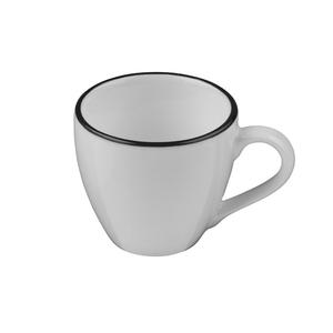 Mikasa Hospitality 5324453 ID Fine Modest Black Fine China 3oz Espresso Cup - 1dz 