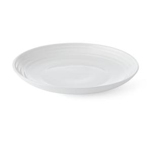 Mikasa Hospitality 5325768 Terrace White Bone China 6.5" Dia. Coupe Plate - 2 Doz
