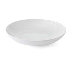 Mikasa Hospitality 5325785 Terrace White Bone China 9.2in Dia. Coupe Plate 