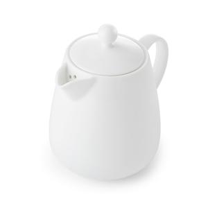 Mikasa Hospitality 5326466 Lola White Bone China 13oz Teapot with Lid - 16 Each 