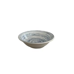Mikasa Hospitality 5327559 1972 Swirl Blue Vitrified Stoneware 16.9 oz. Coupe Bowl