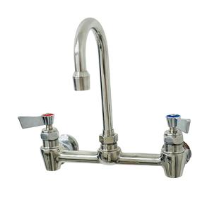 Fisher 53279 8in Wall-Mount Faucet with 12in Gooseneck Spout & Swivel Stems 