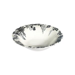 Mikasa Hospitality 5336895 1972 Silva Black Fulya 38.9 oz. Bowl - 6 Each