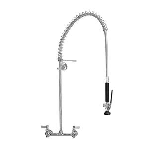 Fisher 53430 8in Wall-Mount Spring Pre-Rinse Unit with Check Stems 