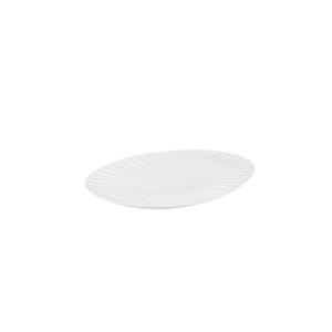 Mikasa Hospitality 5350202 White Bloom Bone China 14.4" x 9.8" Platter - 16 Each