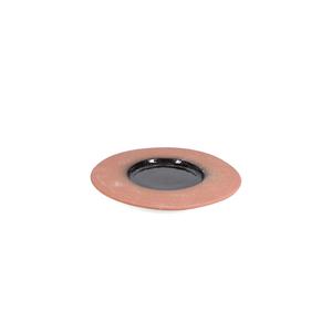 Mikasa Hospitality 5351296 Ash Ferro Porcelain 12.2in Dia. Wide Rim Plate - 4 Each 