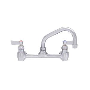 Fisher 60569 8" Backsplash Faucet w/ 16" Swing Spout & Swivel Stems