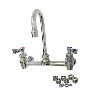Fisher 61441 8" Backsplash Faucet w/ 6" Gooseneck Spout & EZ-Install