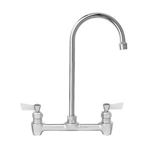 Fisher 61476 8" Backsplash Faucet w/ 6" Gooseneck Spout & Swivel Stems