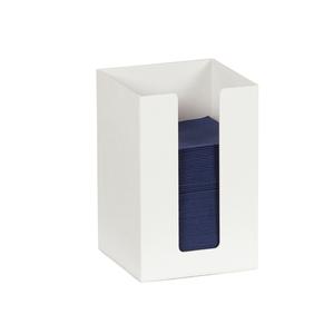 Cal-Mil 635-15 Classic 5.5in x 5.5in x 8"H White Acrylic Napkin Holder-2 Each 