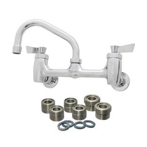 Fisher 64740 8" Backsplash Faucet w/ 8" Swing Spout & EZ-Install Adapters
