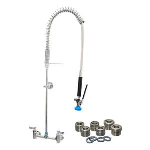 Fisher 64790 8in Backsplash Spring-Action Pre-Rinse Unit with EZ-Install 