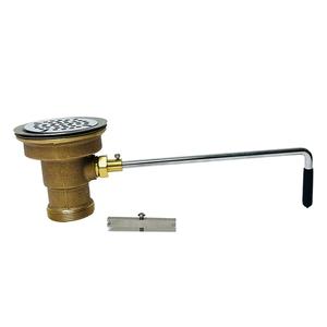 Fisher 65676 DrainKing Vandal-Resistant Waste Valve with Flat colander 
