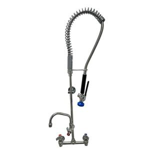 Fisher 68101 Stainless Steel Spring Pre-Rinse w/ 10" Add-On Faucet