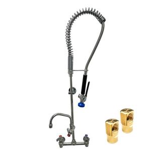 Fisher 68209 Stainless Steel Spring Pre-Rinse Unit with 16in Add-On Faucet 