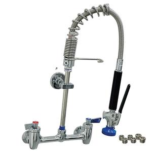Fisher 70020 8"Backsplash Low-Profile Spring Pre-Rinse Unit with EZ-Install 