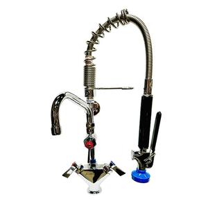 Fisher 73400 Deck-Mount Low-Profile Spring Pre-Rinse with 6in Add-On Faucet 