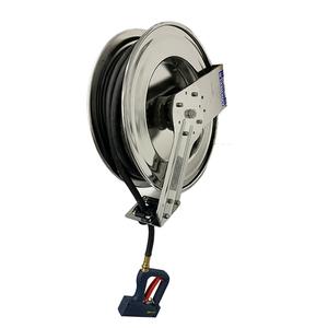 Fisher 75397 Exposed Hose Reel Assembly with 600in 3 Ply Hose & Spray Gun 